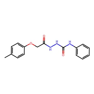 1-[[2-(4-methylphenoxy)acetyl]amino]-3-phenylurea structure