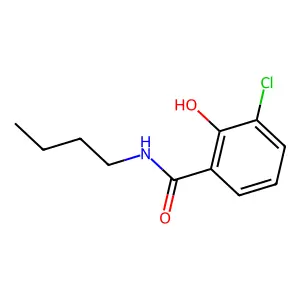 N-butyl-3-chloro-2-hydroxybenzamide structure
