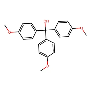 tris(4-methoxyphenyl)methanol structure