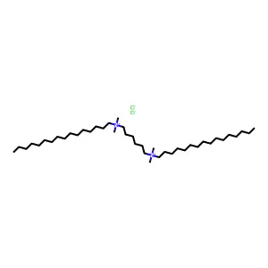 hexadecyl-[6-[hexadecyl(dimethyl)azaniumyl]hexyl]-dimethylazanium dichloride structure