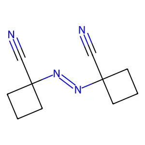 1-[(1-cyanocyclobutyl)diazenyl]cyclobutane-1-carbonitrile structure