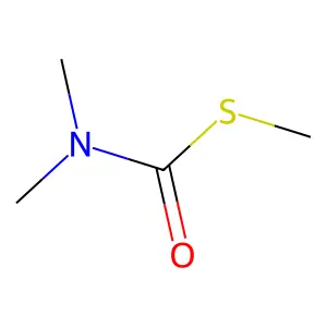 S-methyl N,N-dimethylcarbamothioate structure