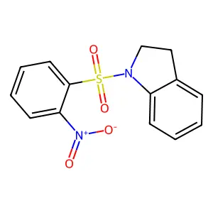 1-((2-nitrophenyl)sulfonyl)indoline structure