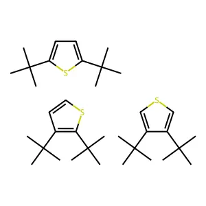 Thiophene, bis(1,1-dimethylethyl)- structure