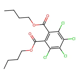 Dibutyl tetrachlorophthalate structure