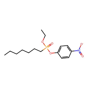 1-[ethoxy(heptyl)phosphoryl]oxy-4-nitrobenzene structure