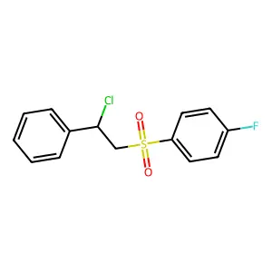 1-(2-chloro-2-phenylethyl)sulfonyl-4-fluorobenzene structure