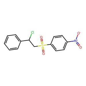 1-(2-chloro-2-phenylethyl)sulfonyl-4-nitrobenzene structure