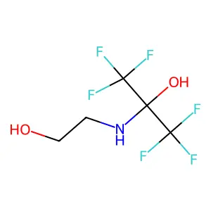 1,1,1,3,3,3-hexafluoro-2-(2-hydroxyethylamino)propan-2-ol structure