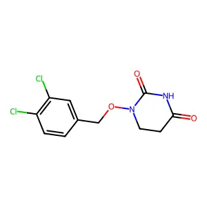 1-[(3,4-dichlorophenyl)methoxy]-1,3-diazinane-2,4-dione structure