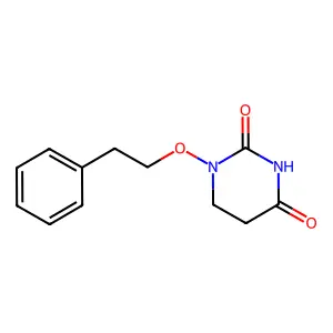 1-(2-phenylethoxy)-1,3-diazinane-2,4-dione structure