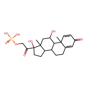 Prednisolone phosphate structure
