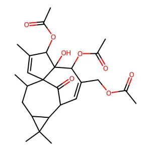 Ingenol-3,5,20-triacetate structure