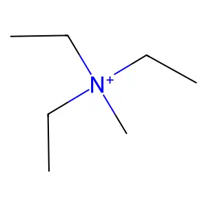n,n-diethyl-n-methylethanaminium structure