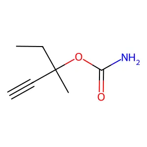 MEPARFYNOL CARBAMATE structure