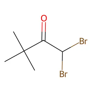 1,1-dibromo-3,3-dimethylbutan-2-one structure