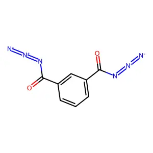 1,3-Benzenedicarbonyl diazide structure