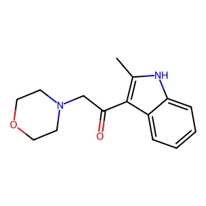 1-(2-methyl-1H-indol-3-yl)-2-(morpholin-4-yl)ethanone structure
