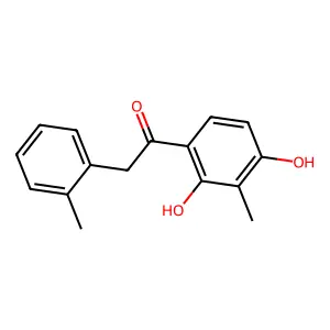 1-(2,4-dihydroxy-3-methylphenyl)-2-(2-methylphenyl)ethanone structure