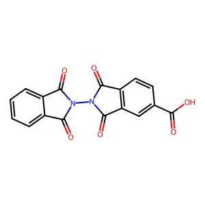 1,1',3,3'-tetraoxo-1,1',3,3'-tetrahydro-2,2'-biisoindole-5-carboxylic acid structure