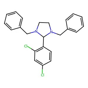 1,3-dibenzyl-2-(2,4-dichlorophenyl)imidazolidine structure