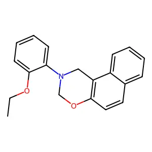 1-(1H,3H-naphtho[1,2-e]1,3-oxazin-2-yl)-2-ethoxybenzene structure