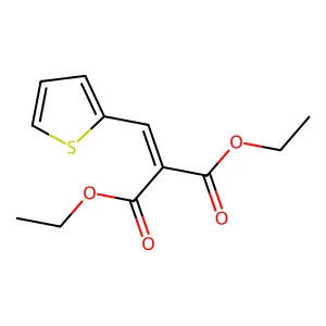 diethyl 2-(thiophen-2-ylmethylidene)propanedioate structure