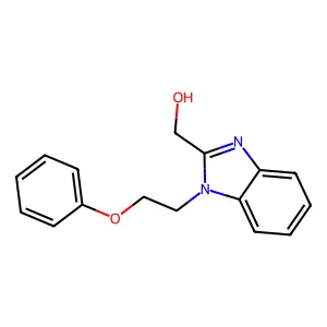 [1-(2-phenoxyethyl)-1H-benzimidazol-2-yl]methanol structure