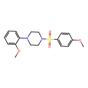 1-(2-methoxyphenyl)-4-(4-methoxyphenyl)sulfonylpiperazine structure
