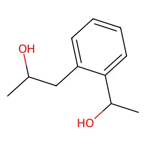1-[2-(1-hydroxyethyl)phenyl]propan-2-ol structure