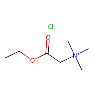 (2-ethoxy-2-oxoethyl)-trimethylazanium chloride structure