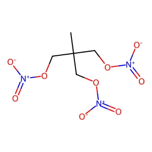 Trimethylolethane trinitrate structure