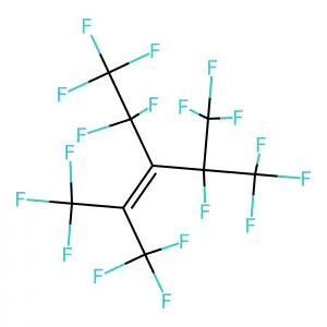 1,1,1,4,4,5,5,5-octafluoro-3-(1,1,1,2,3,3,3-heptafluoropropan-2-yl)-2-(trifluoromethyl)pent-2-ene structure