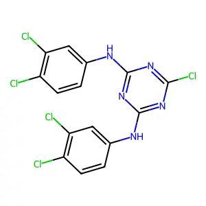 Compound C15H8Cl5N5 structure