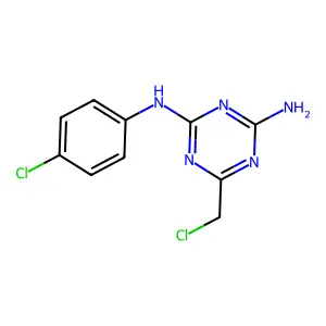 Compound C10H9Cl2N5 structure