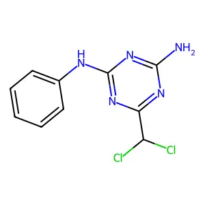 Compound C10H9Cl2N5 structure