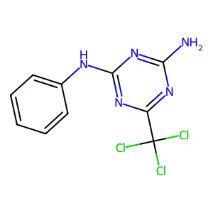 Compound C10H8Cl3N5 structure