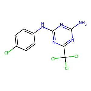 Compound C10H7Cl4N5 structure