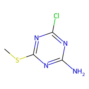Compound C4H5ClN4S structure