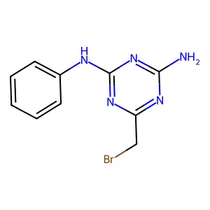 Compound C10H10BrN5 structure