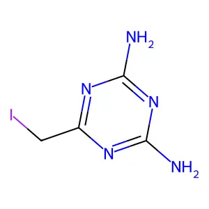 Compound C4H6IN5 structure