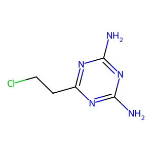 Compound C5H8ClN5 structure