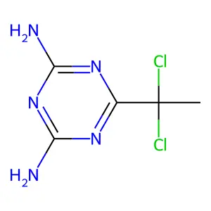 Compound C5H7Cl2N5 structure