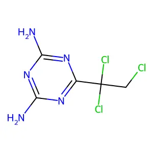 Compound C5H6Cl3N5 structure