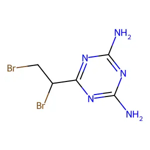 Compound C5H7Br2N5 structure