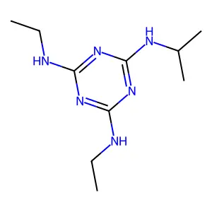 4-N,6-N-diethyl-2-N-propan-2-yl-1,3,5-triazine-2,4,6-triamine structure