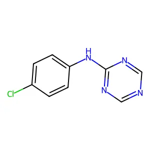 N-(4-chlorophenyl)-1,3,5-triazin-2-amine structure
