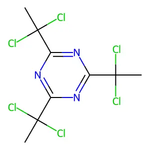 Compound C9H9Cl6N3 structure