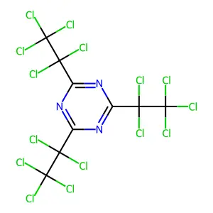 Compound C9Cl15N3 structure