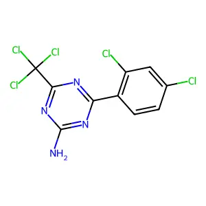 Compound C10H5Cl5N4 structure